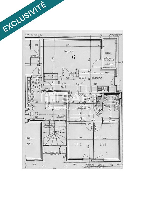 Appartement - 72 m² - 3 pièces