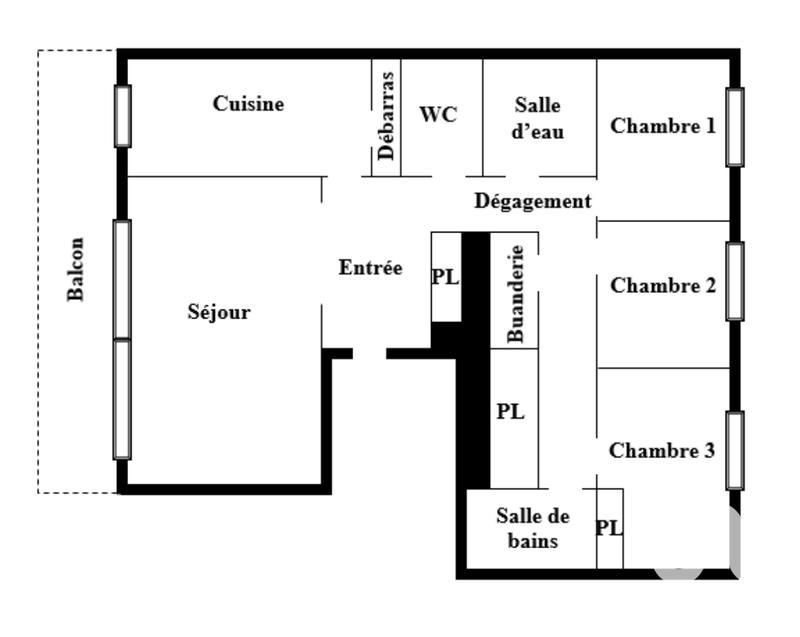Appartement - 81 m² - 4 pièces