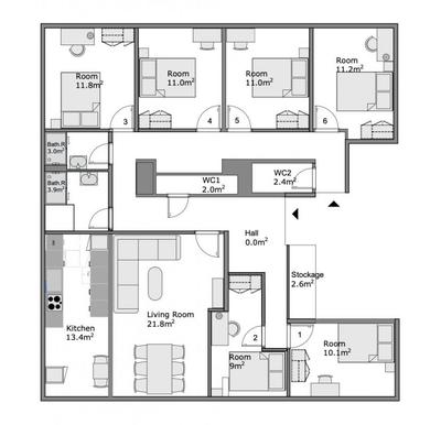 Appartement - 143 m²