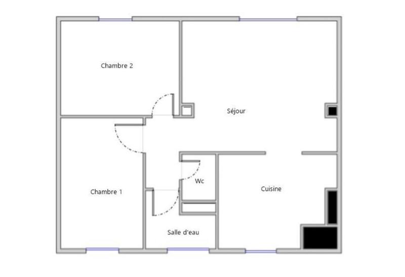 Appartement - 57 m² - 3 pièces