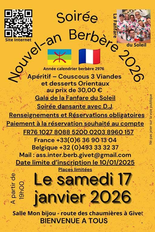 Soirée Nouvel An Berbère