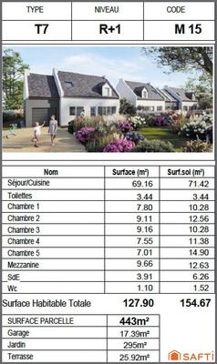 Maison - 128 m² - 4 pièces