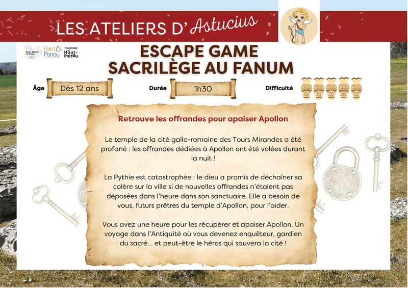 Escape Game aux Tours Mirandes