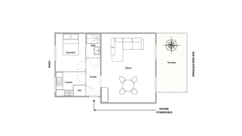 Appartement - 39 m² - 2 pièces