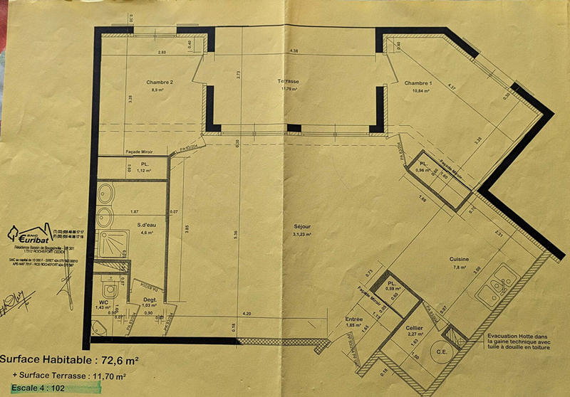 Appartement - 73 m² - 3 pièces