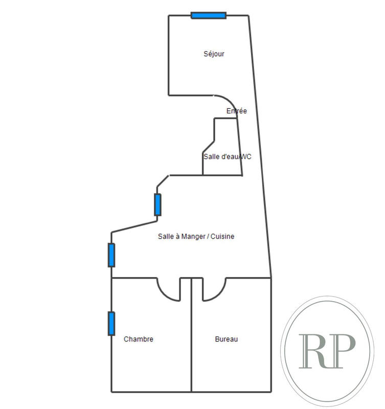 Appartement - 56 m² - 2 pièces