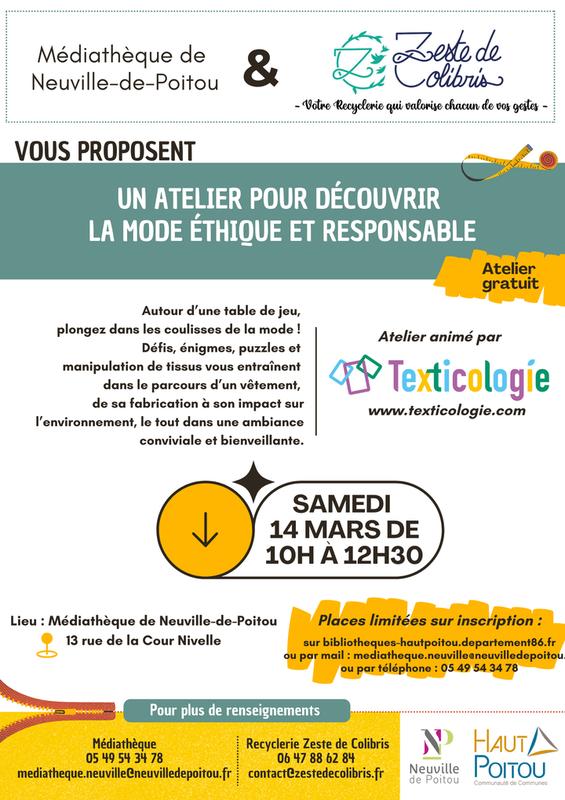 Atelier découverte mode éthique et responsable
