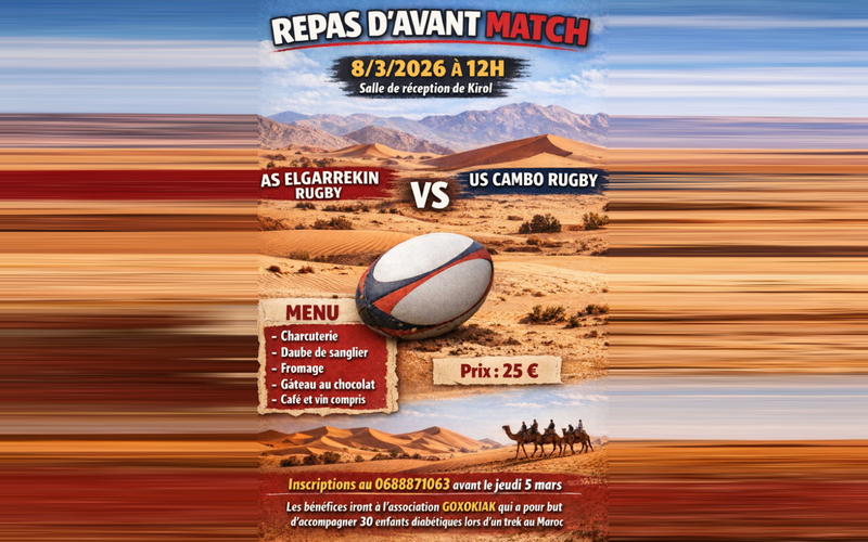 Repas solidaire d'Avant Match