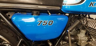 Kawasaki H2 750 kawasaki bleu 0750 687