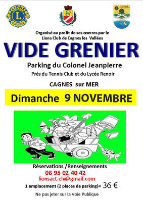 Vide grenier du lions club