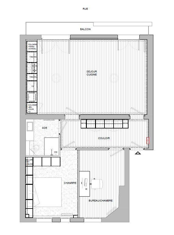 Appartement - 59 m² - 3 pièces