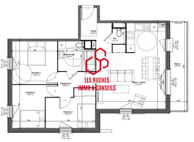 Appartement - 81 m² - 4 pièces