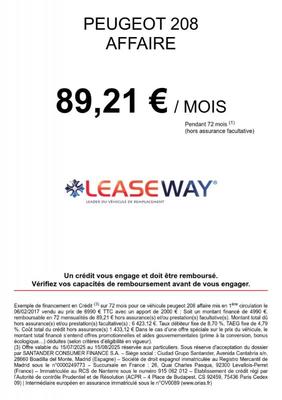 Peugeot 208 affaire 1.6 Bluehdi 75 Bvm5 Premium