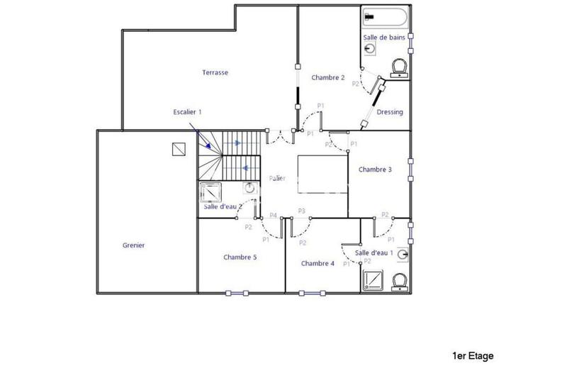 Maison - 180 m² - 7 pièces