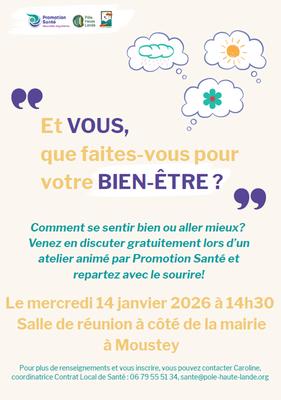 Et vous, que faites-vous pour votre bien être ?