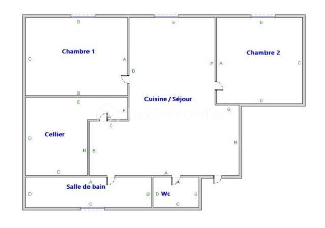 Appartement - 42 m² - 3 pièces