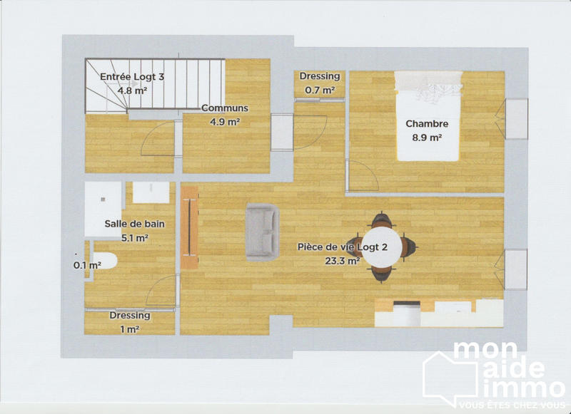 Maison ancienne - 113 m² - 4 pièces