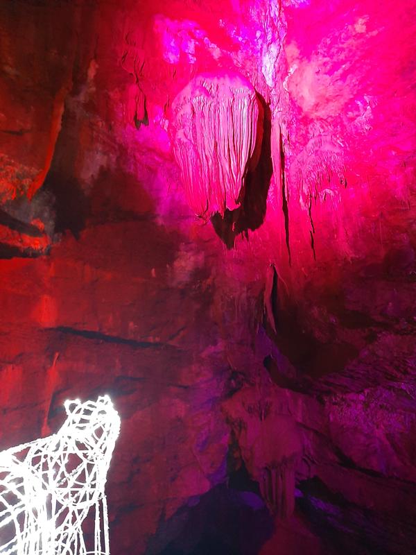 La Magie des lumières de Noël sous terre