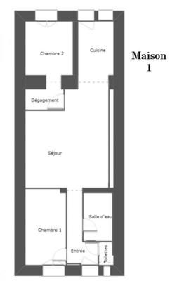 Maison - 90 m² - 5 pièces