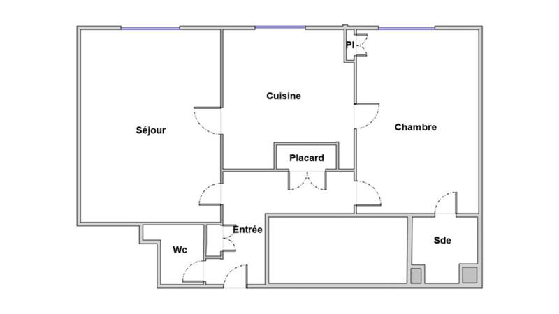 Appartement - 42 m² - 2 pièces