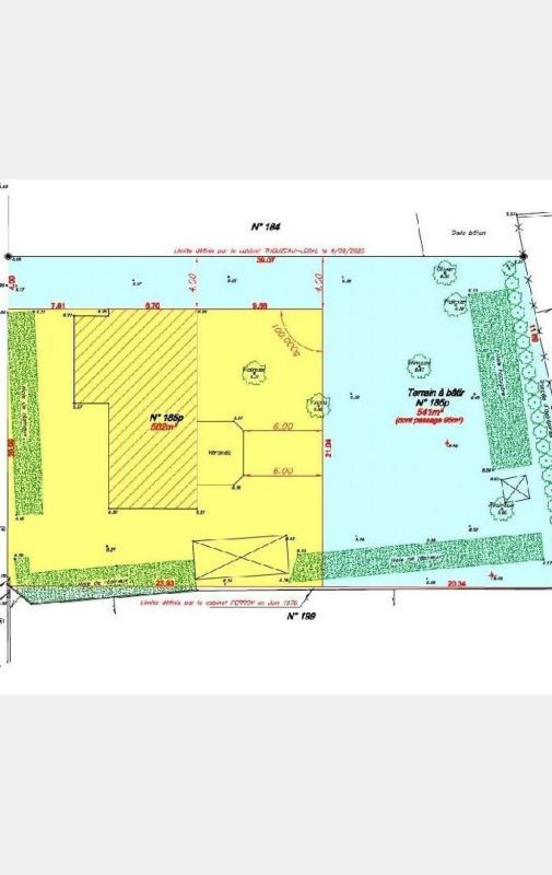 Terrain constructible - 541 m²