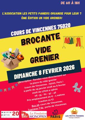 Vide grenier de l'association les petits paniers