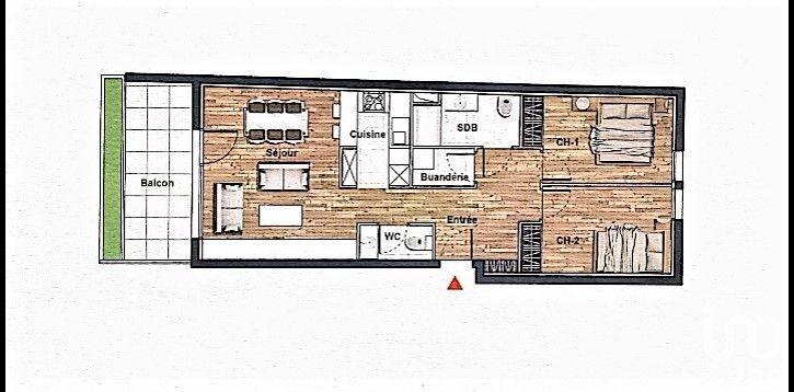 Appartement - 64 m² - 3 pièces