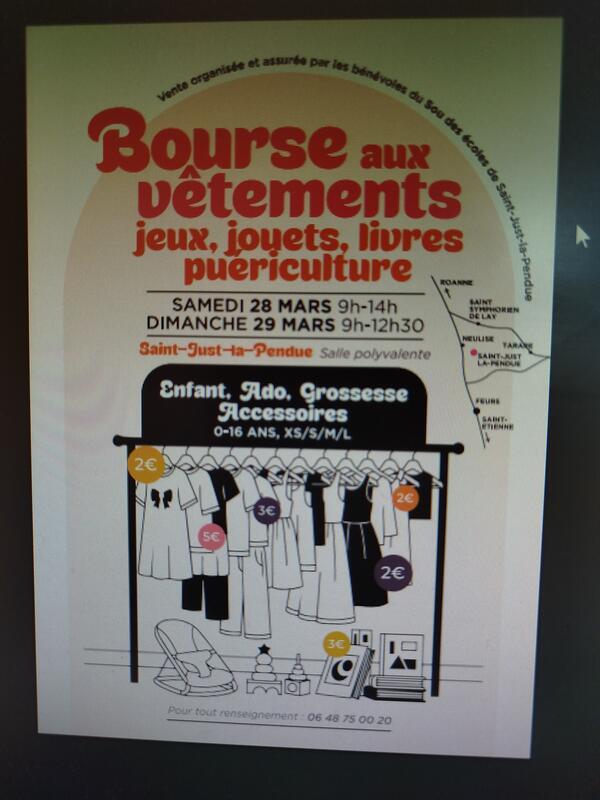 Bourse aux vêtements, livres, jeux et puériculture
