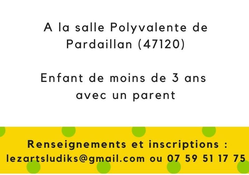 Atelier de cirque avec Lezarts Ludiks pour les moins de 3 ans