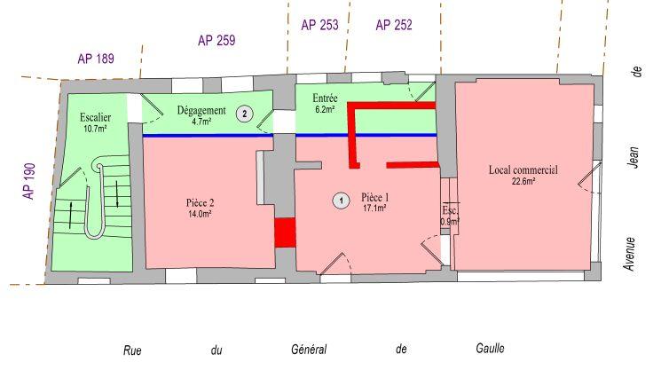 Local commercial - 64 m²