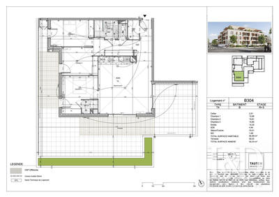 Appartement - 95 m² - 4 pièces