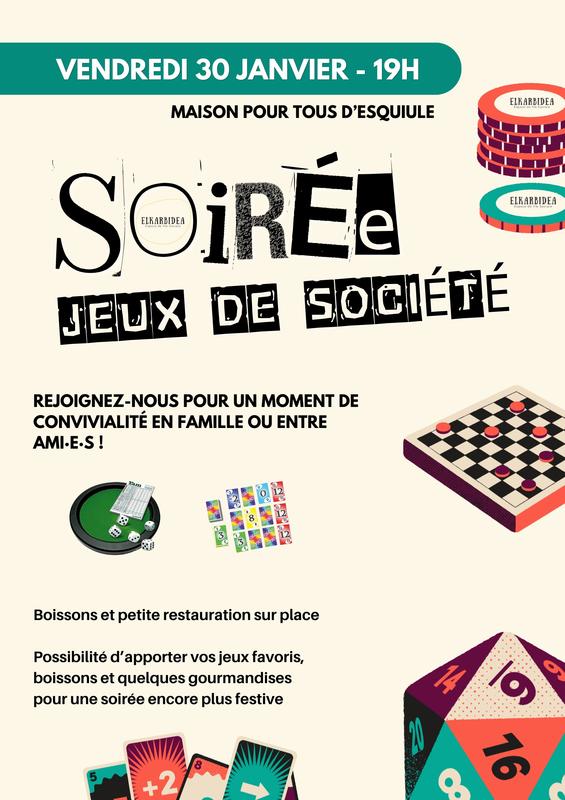 Soirée jeux de société