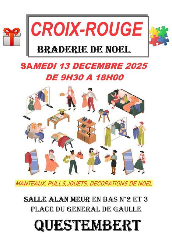 Braderie de noël de la croix-rouge