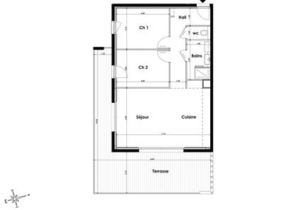 Appartement - 73 m² - 3 pièces