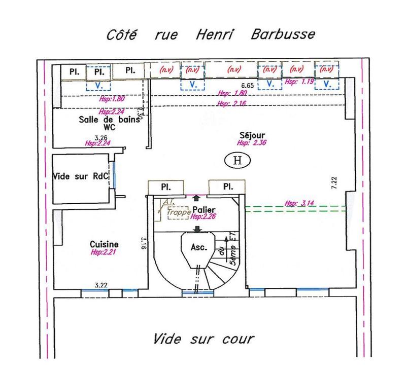 Appartement - 52 m² - 1 pièce