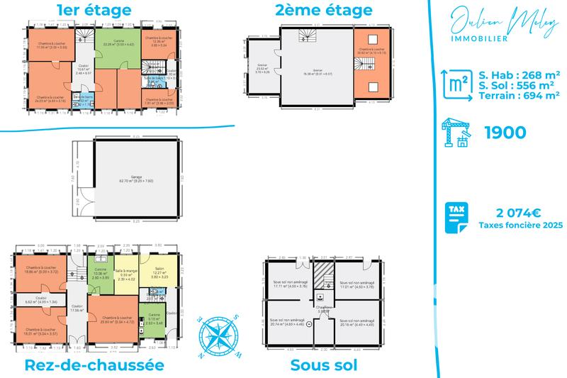 Maison de village - 268 m² - 18 pièces