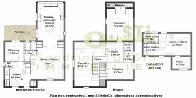 Maison - 130 m² - 5 pièces