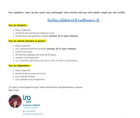 Appartement - 26 m² - 2 pièces