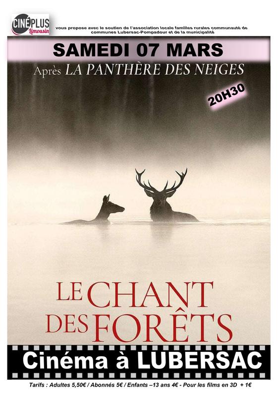 Cinéma à Lubersac : le chant des forêts