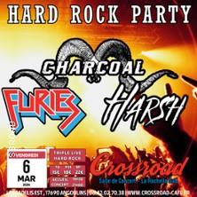 Charcoal + Furies + Harsh - Hard Rock Party Live at Crossroad