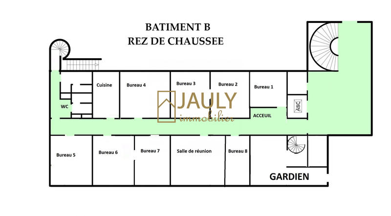 Bureau - 232 m² - 10 pièces