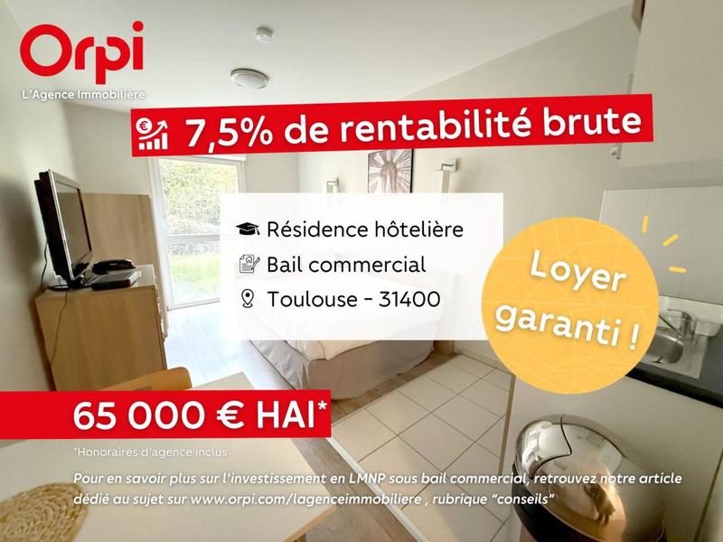 Appartement - 20 m² - 1 pièce