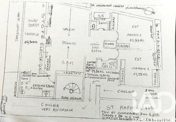 Appartement - 79 m² - 3 pièces