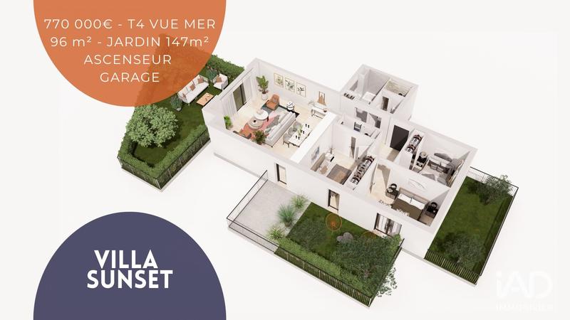 Appartement - 96 m² - 4 pièces