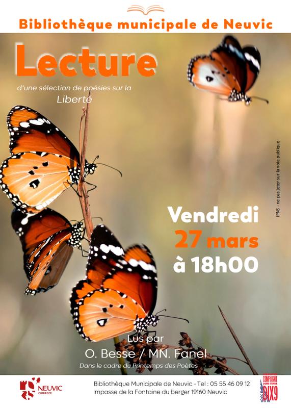 Lecture de poésies sur la Liberté