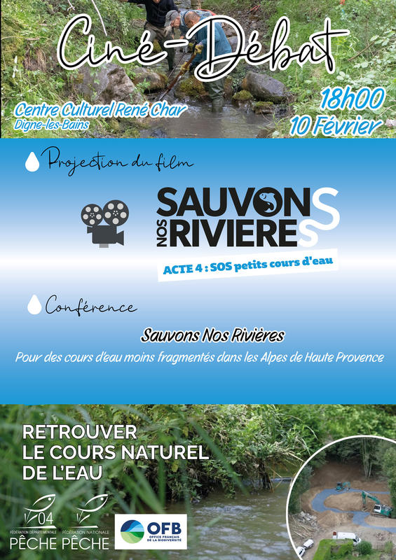 Ciné-débat : Sauvons nos rivières - Acte 4 : « Sos petits cours d’eau »