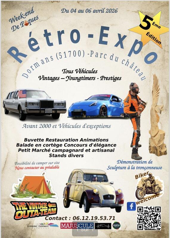 5eme retro expo vintage yountimers et exception de dormans