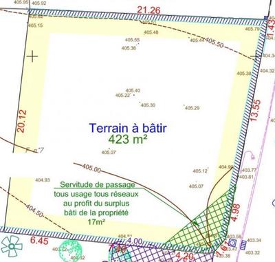 Terrain - 423 m²