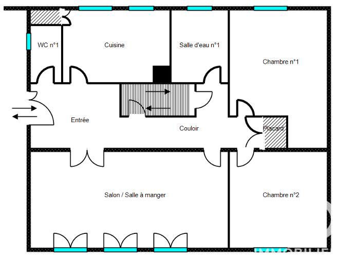 Maison - 127 m² - 5 pièces