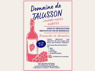 Portes ouvertes au Domaine de Talusson